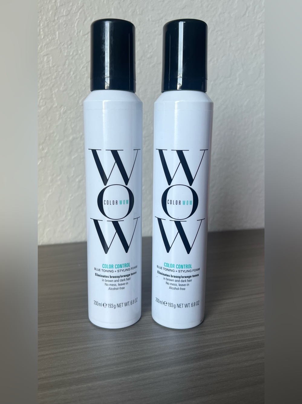 ✨New✨ COLOR WOW Color Control Blue Toning + Styling Foam - Bundle of 2